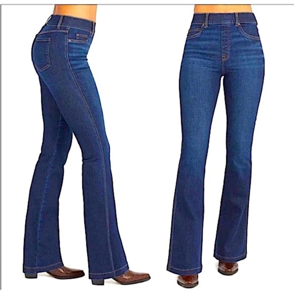 Spanx Clean Indigo Bootcut Trouser Pants Women's Size Small